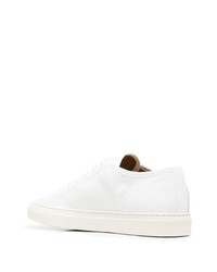 weiße Leder niedrige Sneakers von Common Projects