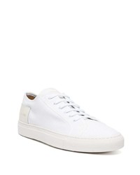 weiße Leder niedrige Sneakers von Common Projects