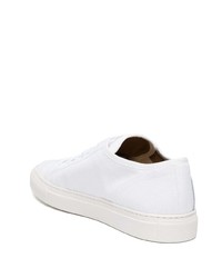 weiße Leder niedrige Sneakers von Common Projects