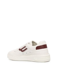 weiße Leder niedrige Sneakers von Bally