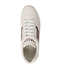 weiße Leder niedrige Sneakers von Bally