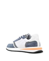 weiße Leder niedrige Sneakers von Philippe Model Paris