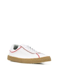 weiße Leder niedrige Sneakers von Camper