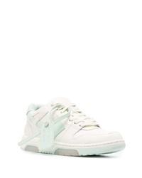 weiße Leder niedrige Sneakers von Off-White