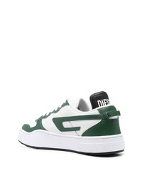 weiße Leder niedrige Sneakers von Diesel