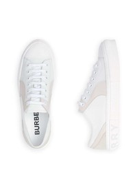 weiße Leder niedrige Sneakers von Burberry