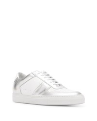 weiße Leder niedrige Sneakers von Common Projects