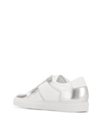 weiße Leder niedrige Sneakers von Common Projects