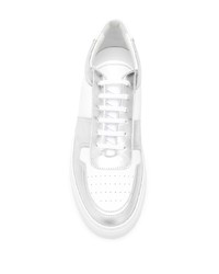 weiße Leder niedrige Sneakers von Common Projects