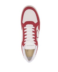 weiße Leder niedrige Sneakers von Philippe Model Paris