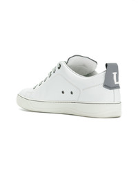 weiße Leder niedrige Sneakers von Lanvin