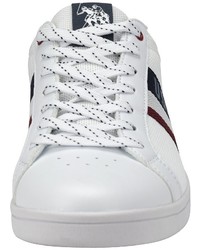 weiße Leder niedrige Sneakers von U.S. Polo Assn.
