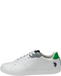 weiße Leder niedrige Sneakers von U.S. Polo Assn.