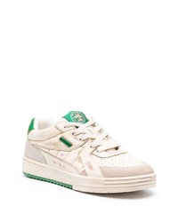 weiße Leder niedrige Sneakers von Palm Angels