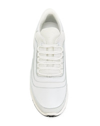 weiße Leder niedrige Sneakers von Neil Barrett