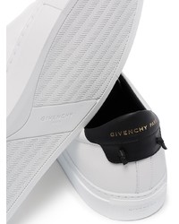 weiße Leder niedrige Sneakers von Givenchy