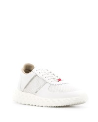 weiße Leder niedrige Sneakers von Giuseppe Zanotti