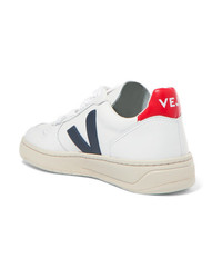 weiße Leder niedrige Sneakers von Veja