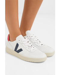 weiße Leder niedrige Sneakers von Veja