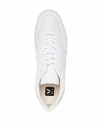 weiße Leder niedrige Sneakers von Veja