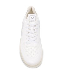 weiße Leder niedrige Sneakers von Veja