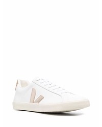 weiße Leder niedrige Sneakers von Veja