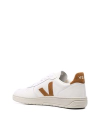 weiße Leder niedrige Sneakers von Veja