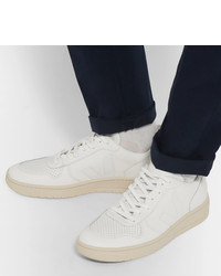 weiße Leder niedrige Sneakers von Veja