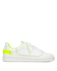 weiße Leder niedrige Sneakers von Valentino Garavani