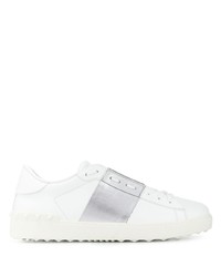 weiße Leder niedrige Sneakers von Valentino Garavani