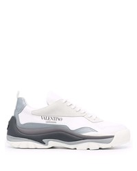 weiße Leder niedrige Sneakers von Valentino Garavani