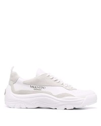 weiße Leder niedrige Sneakers von Valentino Garavani