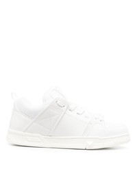 weiße Leder niedrige Sneakers von Valentino Garavani