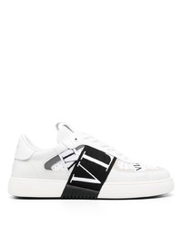 weiße Leder niedrige Sneakers von Valentino Garavani