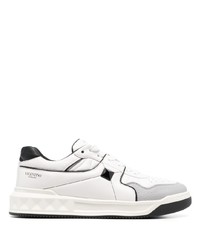 weiße Leder niedrige Sneakers von Valentino Garavani