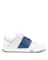 weiße Leder niedrige Sneakers von Valentino Garavani