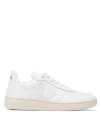 weiße Leder niedrige Sneakers von Veja