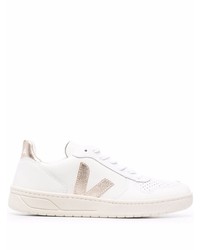 weiße Leder niedrige Sneakers von Veja