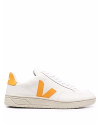 weiße Leder niedrige Sneakers von Veja