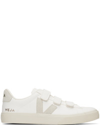 weiße Leder niedrige Sneakers von Veja