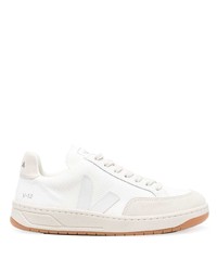 weiße Leder niedrige Sneakers von Veja