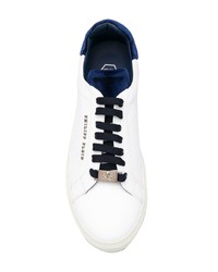 weiße Leder niedrige Sneakers von Philipp Plein