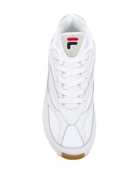 weiße Leder niedrige Sneakers von Fila