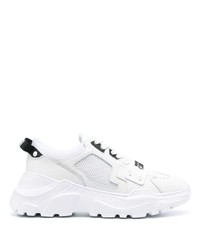 weiße Leder niedrige Sneakers von VERSACE JEANS COUTURE