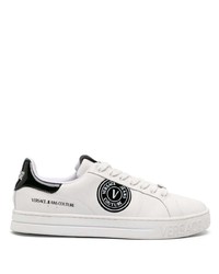 weiße Leder niedrige Sneakers von VERSACE JEANS COUTURE