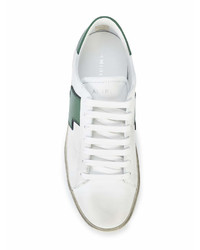 weiße Leder niedrige Sneakers von Amiri