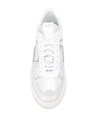 weiße Leder niedrige Sneakers von Valentino Garavani