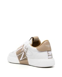 weiße Leder niedrige Sneakers von Valentino Garavani