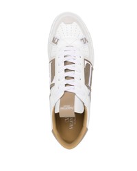 weiße Leder niedrige Sneakers von Valentino Garavani