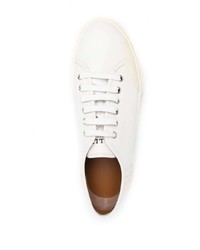 weiße Leder niedrige Sneakers von Bally